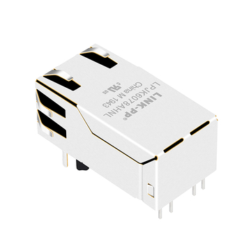 LPJK6078AHNL 10/100/1000 Base-T PoE++ 100W RJ45 vrouwelijke connector groene/gele LED afbeelding 5