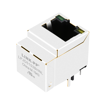 LPJD5153BHNL 10 100 base-t vertical poe rj45 magjack green yellow led