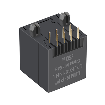 Χωρίς LED 8P8C Κάθετη Υποδοχή RJ45 Modular Jack χωρίς Ενσωματωμένα Μαγνητικά LPJE681NNL εικόνα 5