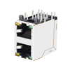 LPJE106XBHNL 2X1 Port RJ45 Jack Tanpa Magnet Terintegrasi LED Hijau/Kuning (gambar jempol 3)