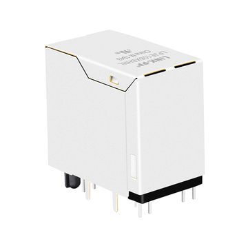 LPJE106XBHNL 2x1 port jack rj45 tanpa magnet terintegrasi, LED hijau kuning, gambar 5