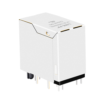 Connettore femmina RJ45 LPJE106XBHNL senza magneti integrati, 2 porte, LED verde/giallo, immagine 5
