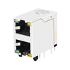 LPJE106XBHNL 2X1 Port RJ45 Jack Tanpa Magnet Terintegrasi LED Hijau/Kuning (gambar jempol 1)