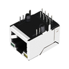 LPJ16211BDNL 10/100 Base-T 8P8C RJ45 Magnetics Conector Fêmea Tab Up Y/G Leds imagem do polegar 3