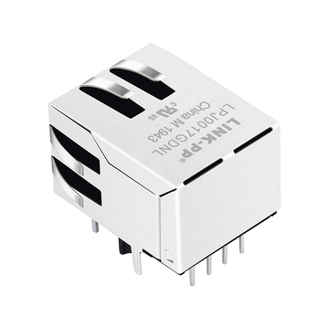 LPJ0017GDNL 10/100 Base-T Tab Down Yellow/Prain Led 8P8C PoE RJ45 Θηλυκή υποδοχή εικόνα 5