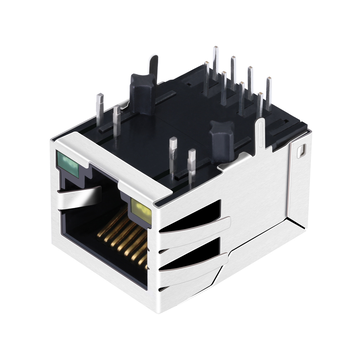 LPJ0017GDNL 10/100 Base-T Tab Down Yellow/Prain Led 8P8C PoE RJ45 Θηλυκή υποδοχή εικόνα 3