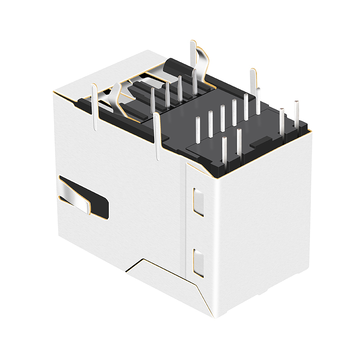 Compatible con RU3-261A1D11. LINK-PP LPJU3101AONL Conectores magnéticos RJ45 10/100 Base-T con un solo puerto USB (imagen 4)
