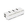 LPJ46204AENL 10/100 Base-T 1x4 RJ45 Magjack Tab Down Green/Yellow LED thumb image 2