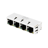 LPJ46204AENL 10/100 Base-T 1x4 RJ45 Magjack Tab Down Green/Yellow LED thumb image 1