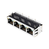 LPJ46204AENL 10/100 Base-T 1x4 RJ45 Magjack Tab Down Green/Yellow LED thumb image 4