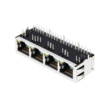 Hanrun HY911409B Compatible LPJ46204AENL 10/100 Base-T RJ45 1x4 Magnetic Jacks Tab Down Green/Yellow LED image 4