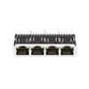 LPJ46204AENL 10/100 Base-T 1x4 RJ45 Magjack Tab Down Green/Yellow LED thumb image 3