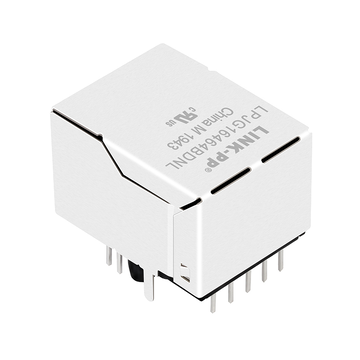 LPJG16464BDNL 100/1000 Base-T Tab Up Yellow/Green Led Single Port Shielded Connectors RJ45 Jack image 2