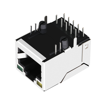 Совместимость с импульсным JXD1-0019NL LINK-PP LPJG16464BDNL 100/1000 Base-T Tab Up Yellow/Green Led Single Port Shielded Connectors RJ45 Jack image 3