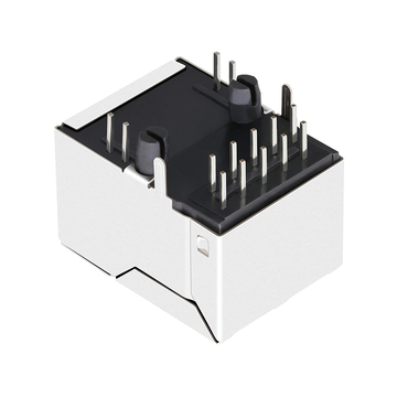 LPJG16464BDNL 100/1000 Base-T Tab Up Yellow/Green Led Single Port Shielded Connectors RJ45 Jack image 5