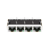 LPJ48002A34NL 10/100 Base-T Tab Up Green&Yellow/Green LED 1x4 Port RJ45 Connectors With Integrated Magnetics thumb image 4