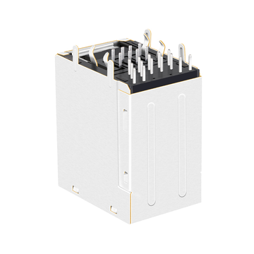 Compatibile con Pulse JW0-0013NL LINK-PP Connettore magnetico RJ45 LPJU5303BONL 100/1000 Base-T con doppia porta USB e LED verde e arancione/giallo (immagine 4).