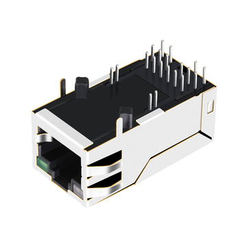 Совместимый с Pulse JK0-5101NL LPJK9094A9NL 10G Base-T Tab Up Green&Yellow/Green Led Single Port Magnetic POE+ RJ45 Jack image 3