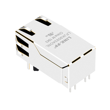 LPJK9093AONL 10G Base-T Tab Up Orange&Green/Yellow Led 1x1 Port POE++ RJ45 connector εικόνα 5