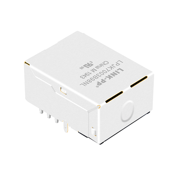 LINK-PP LPJK7003B98NL 10/100/1000 Base-T Желтый и зеленый/Зеленый светодиод, низкопрофильный разъем RJ45 Magjack, изображение 3