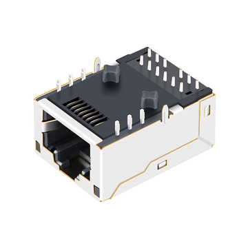 LINK-PP LPJK7003B98NL 10/100/1000 Base-T Желтый и зеленый/Зеленый светодиод, низкопрофильный разъем RJ45 Magjack, изображение 2