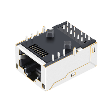 pulse j0g-0003nl compatible link-pp lpjk7003b98nl 10 100 1000 base-t low-profile rj45 magjack tab up yellow&green green led image 3