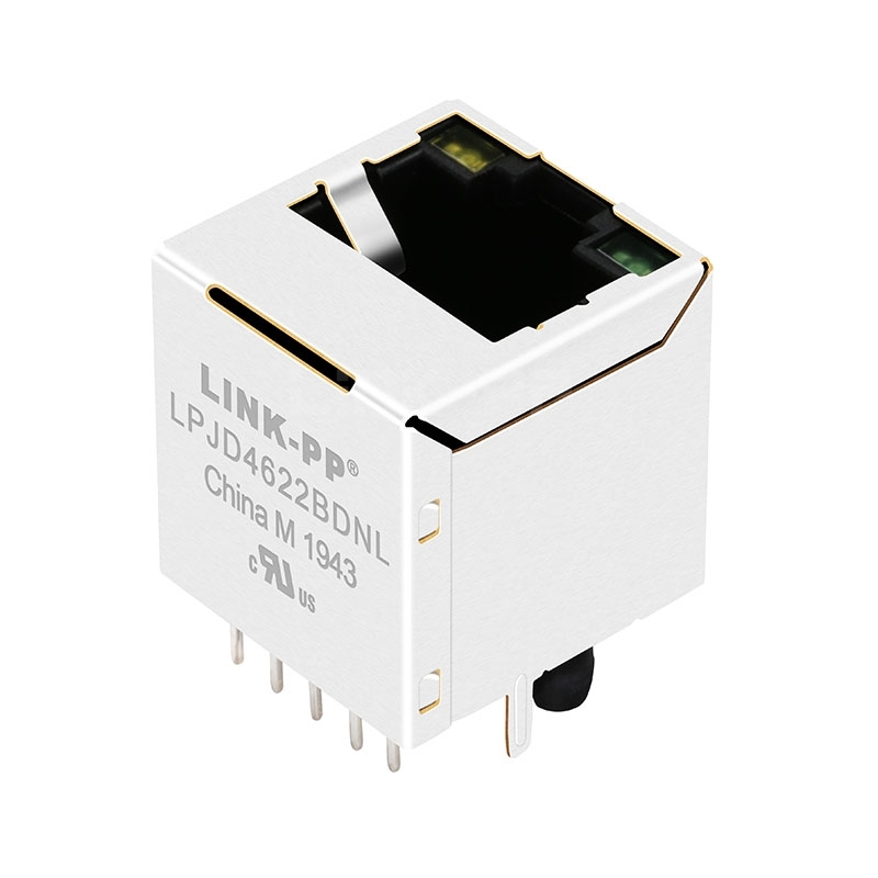 Tyco 2301995-3 Compatible LINK-PP LPJD4622BDNL 10/100/1000 Base-T Yellow/Green LED Vertical MagneticRJ45 Jack