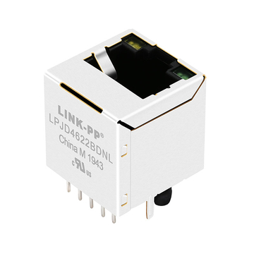 LPJD4622BDNL 10/100/1000 Base-T Top Entry Vertical RJ45 Jack Yellow/Green LED image 3