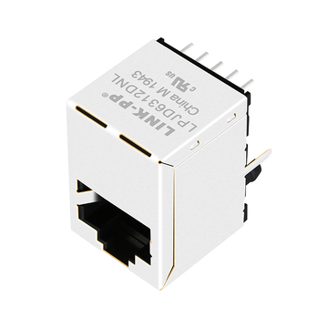 LPJD6312DNL 10/100 Base-T без светодиода, вертикальный разъем RJ45 для поверхностного монтажа, изображение 2