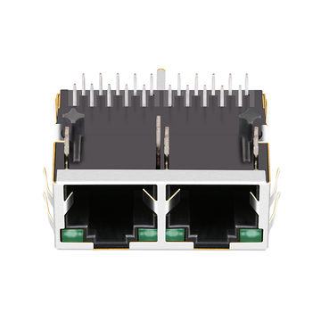 Совместимость с импульсным JG0-0024NL LINK-PP LPJG28851AWNL 10/100/1000 Base-T Tab Up Green/Green LED 1x2 Port Integrated Magnetic Jacks image 2