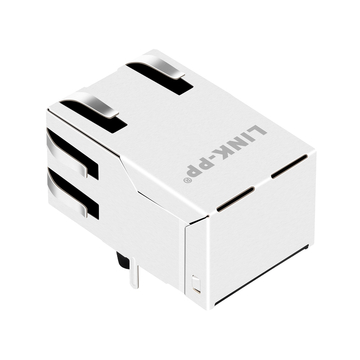 Pulse J1006F21NL Compatibel LINK-PP LPJ1006CNL 10/100 Base-T Tab Up zonder LED Eén poort 8P8C Geïntegreerde RJ45 FastJacks afbeelding 5