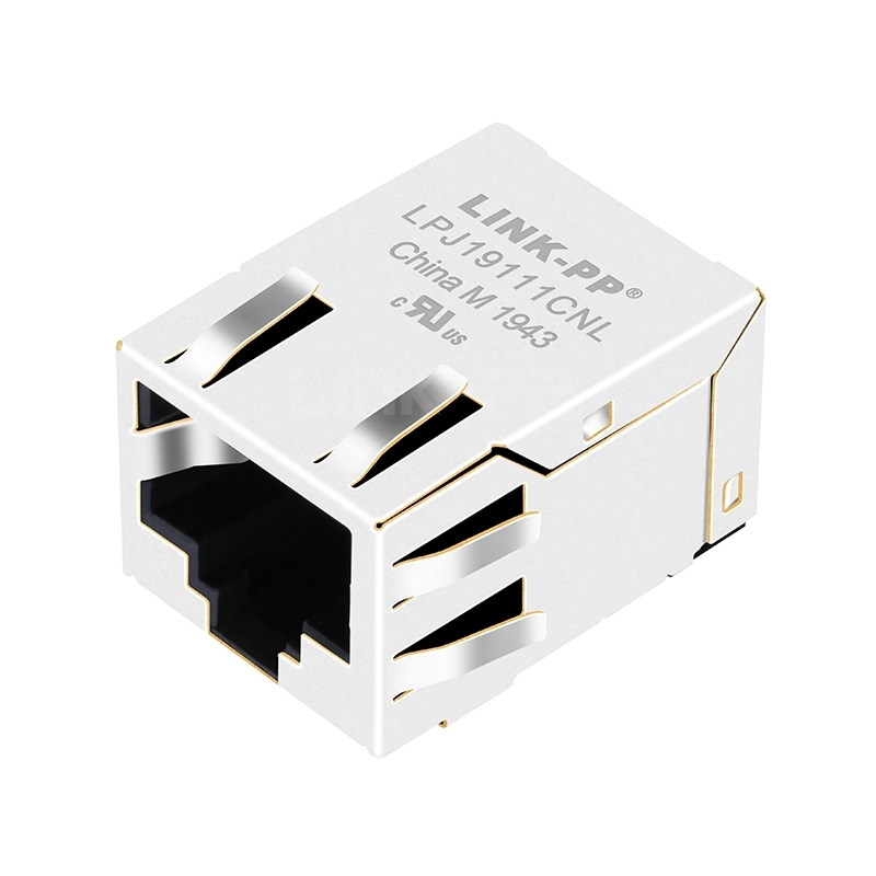 Pulse J0C-0006 Compatible LINK-PP LPJ19111CNL 10/100 Base-T Without LED Tab Down SMT Ethernet Connector RJ45