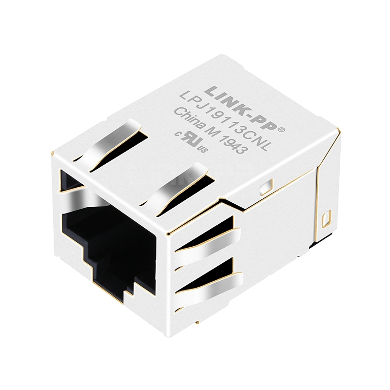 LPJ19113CNL China SMT RJ45 Jack Suppliers 10/100 Base-T Without LED Tab Down