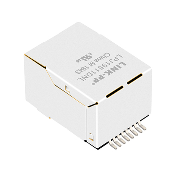 Συμβατό με Pulse JX0C-0005NL LINK-PP LPJ19511DNL 10/100 Base-T χωρίς LED Tab Down Θωρακισμένος σύνδεσμος SMT RJ45 εικόνα 5