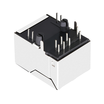 LPJ166323B10NL 10/100 Base-T Tab Up Yellow/Green Led Single Port Shielded POE Ethernet RJ45 Female Jack image 4