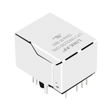 LPJ166323B10NL 10/100 Base-T Tab Up Yellow/Green Led Single Port Shielded POE Ethernet RJ45 Female Jack image 5