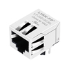 Pulse J0018D21NL Compatible LPJ0018CNL 10/100 Base-T 8P8C Conector RJ45 Pestaña hacia abajo Puerto único sin LED Imagen del pulgar 1