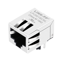 パルス J0018D21NL 互換 LPJ0018CNL 10/100 Base-T 8P8C RJ45 コネクタタブダウンシングルポート LED なし