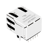 LPJG16442AENL 100/1000 Base-T Guia para cima LED verde/amarelo 1 porta Cat6 RJ45 conector de passagem imagem do polegar 4