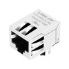 Pulse J0033D21 Compatible LINK-PP LPJ0033CNL 10/100 Base-T Tab Down Without Led Single Port Cat5e Industrial RJ45 Female Connector thumb image 1
