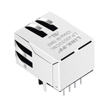 Pulse J0033D21NL Compatible LPJ0033CNL 10/100 Base-T Tab Down Without Led Single Port RJ45 Female Connector image 5