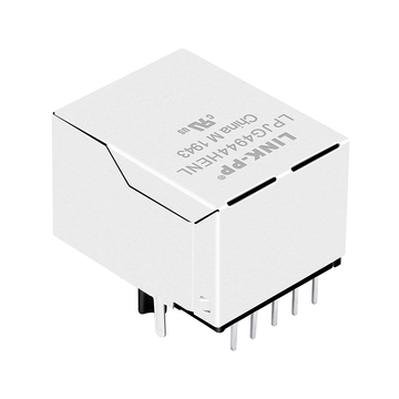LPJG4944HENL 100/1000 Base-T Tab Down Green/Yellow Led Single Port Jack RJ-45 Connector image 3