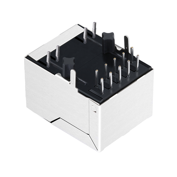 LPJG4944HENL 100/1000 Base-T Tab Down Green/Yellow Led Single Port Jack RJ-45 Connector image 5