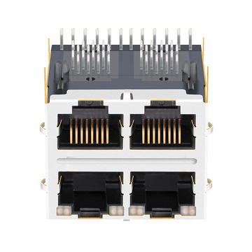 Kompatibel mit Pulse J20-0013 LINK-PP LPJ27312A43NL 10/100 Base-T 8p8c Grün&Gelb/Grün&Gelb LED 2x2 Port RJ45 Netzwerkanschluss Bild 2