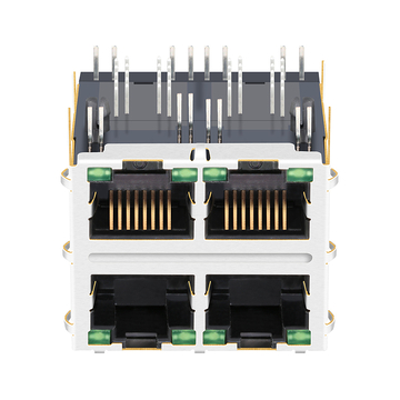 LPJG27747AFNL Connettore modulare RJ45 Cat6 a 2 porte con LED verde/giallo 10/100/1000 Base-T, immagine 3