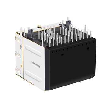 Pulse JC0-0351NL kompatibel LINK-PP LPJG27747AFNL 10/100/1000 Base-T RJ45 2x2 Magnetbuchsen Grün/Gelbe LED Bild 4