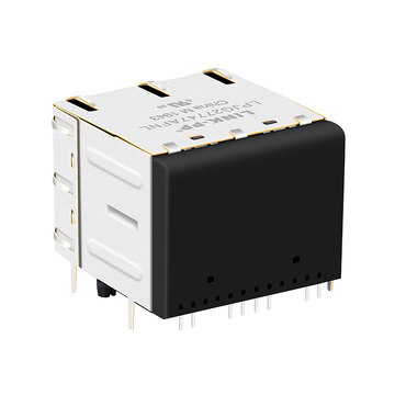 LPJG27747AFNL Connettore modulare RJ45 Cat6 a 2 porte con LED verde/giallo 10/100/1000 Base-T, immagine 5