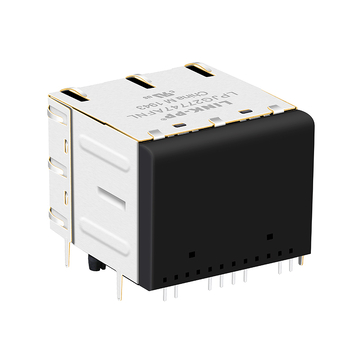 Conectores magnéticos RJ45 2x2 compatíveis com Pulse JXC0-0376NL LPJG27747AFNL 1000 Base-T com LED verde/amarelo (imagem 5)