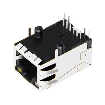 Pulse JP006821U Compatible LINK-PP LPJ2006KONL 10/100 Base-T Tab Up Green&Orange/Yellow Led Single Port Integrated RJ45 Magnetic Jacks image 3