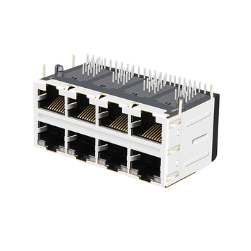 Pulse JX20-0254NL Compatible LINK-PP LPJ47335A48NL 10/100 Base-T Green&Orange/Green&Orange Led 2x4 Port RJ45 Ethernet Connectors image 3
